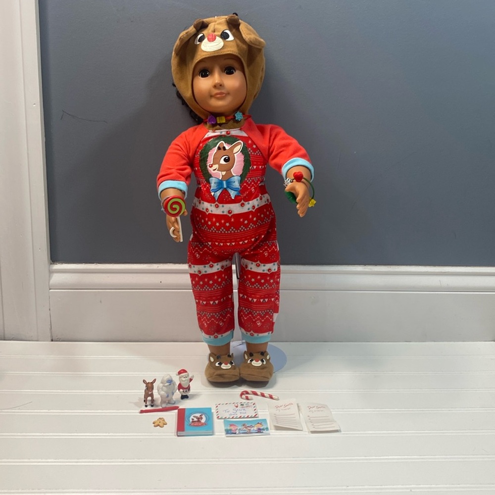 Rudolph Christmas outfit and accessories